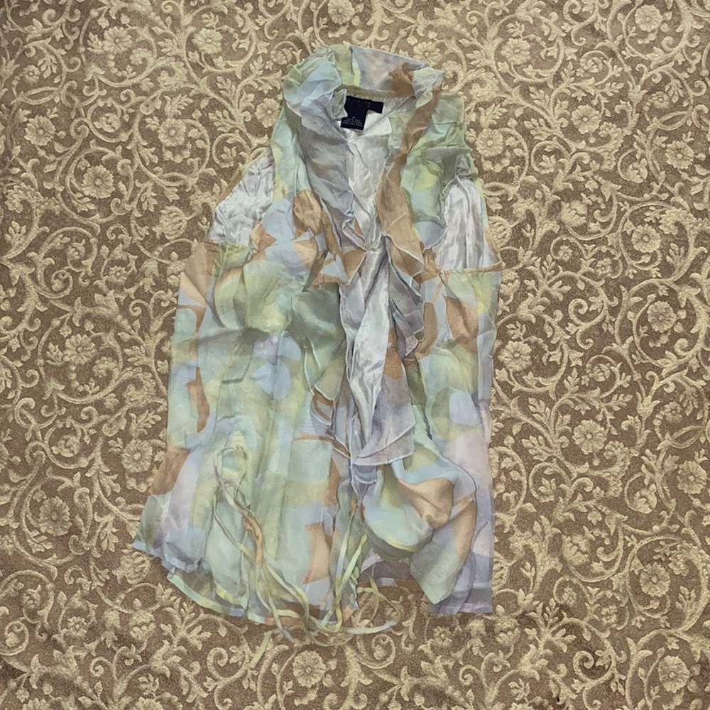 Y2K early 2000s The Limited tie up blouse